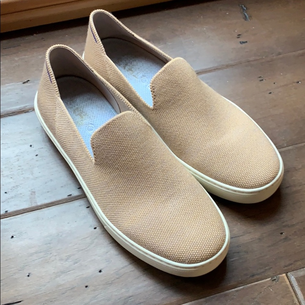 Rothy’s merino wool sneaker camel size 9
